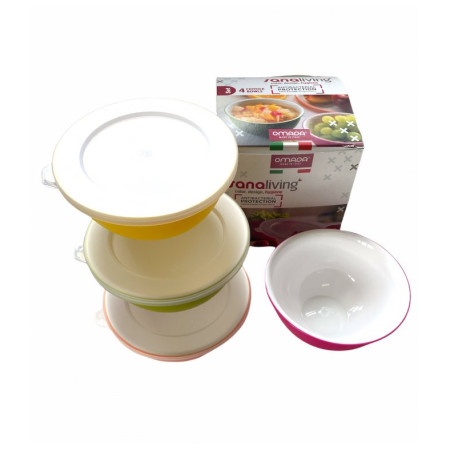 Schüssel-Set Omada Sanaliving Bowls Set 4x 0,5L
