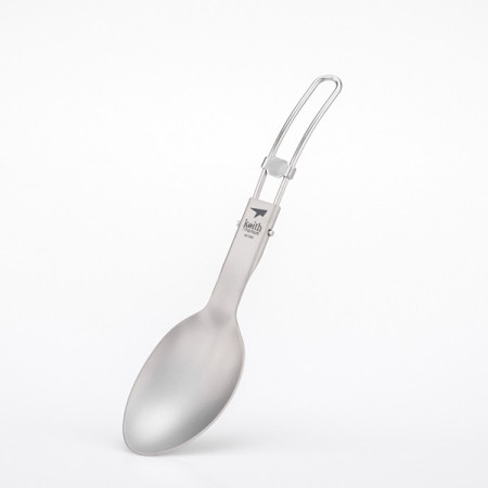 Löffel Keith Titanium Folding Titanium Spoon grau