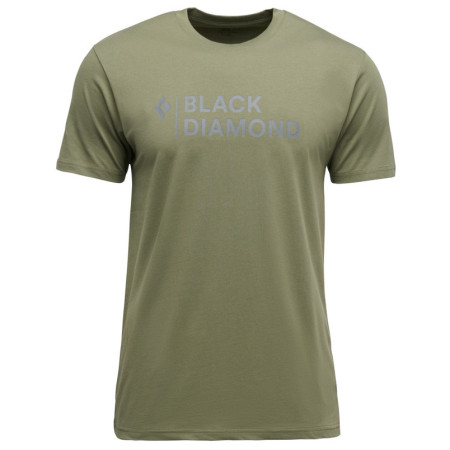 Herren-T-Shirt Black Diamond M Mini Stacked Ss Tee grün Tundra (3010)