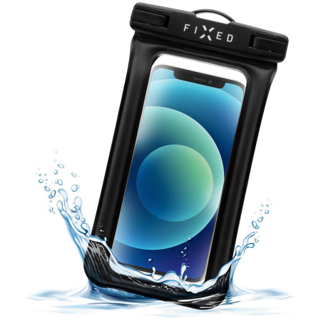 Wasserdichte Handyhülle FIXED Float Edge schwarz
