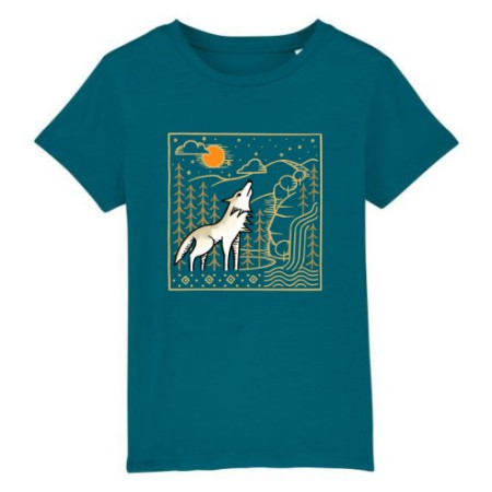 Kinder-T-Shirt České parky Wolfie blau