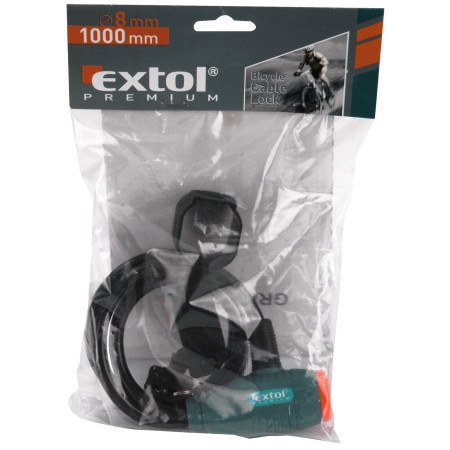 Fahrradschloss Extol lanko, 8 x 1000mm