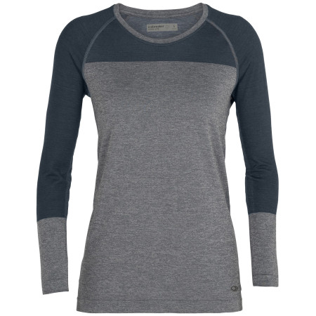 Damen-T-Shirt Icebreaker W Motion Seamless LS Crewe blau SereneBlueHeather