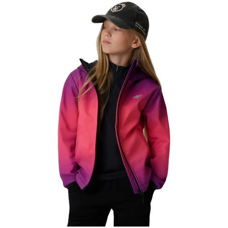 Kinder-Softshell-Jacke 4F Softshell Jacket F603 Multicolour 3 Allover