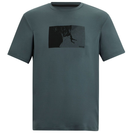 Herren-T-Shirt Regatta Fingal Stretch dunkelgrün Dark Storm