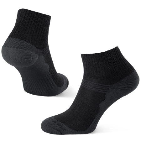 Socken Zulu Merino Lite schwarz/grau black/grey