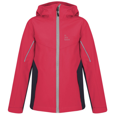 Kinder-Softshell-Jacke Hannah Capra Jr rosa geranium/night sky