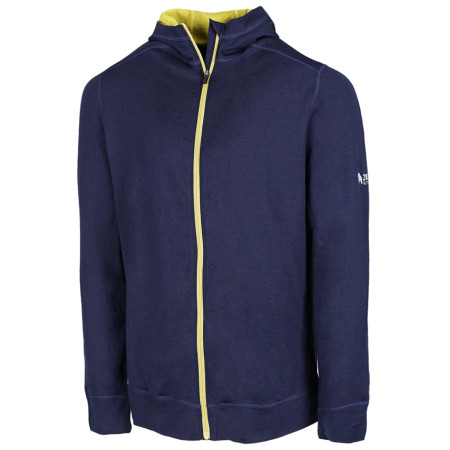 Herren-Sweatshirt Zulu Merino Hoodie Full Zip blau Navy