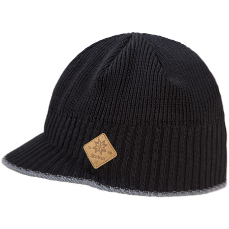 Merino-Strickmütze Kama A115 schwarz Black