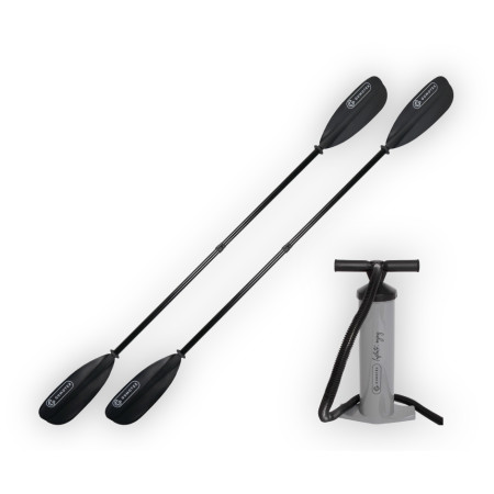 Paddel Gumotex SET PUMPA 2/4+2X PADLO 379S.2 schwarz