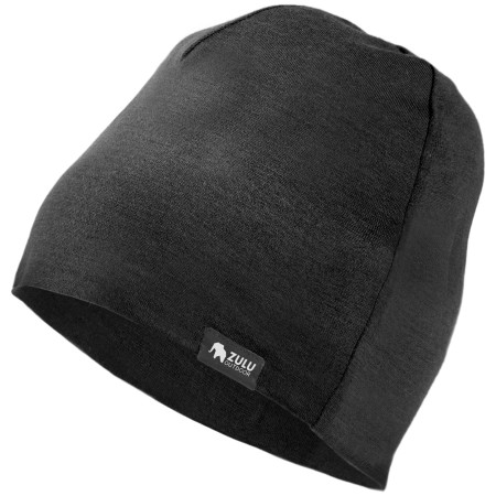 Mütze Zulu Cap Merino schwarz Black