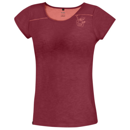 Damen-T-Shirt Direct Alpine Yoga Free Lady weinfarbe palisander