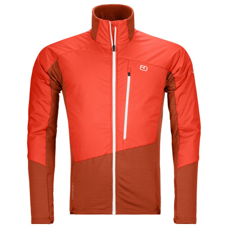 Herrenjacke Ortovox Westalpen Swisswool Hybr Jkt M rot cengia rossa