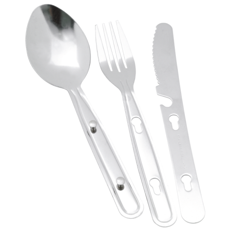 Besteck Easy Camp Travel Cutlery silber Silver