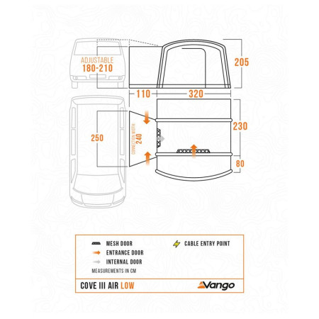 Vorzelt Vango Cove III Air Low