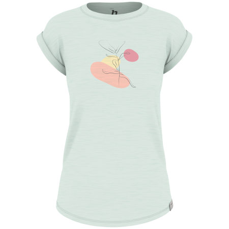 Damen-T-Shirt Hannah Arissa II grün blue flower