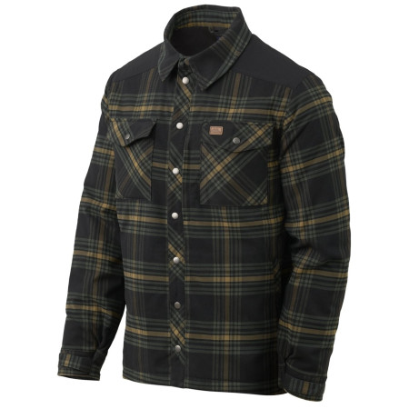 Herrenhemd Helikon-Tex Winter Warden Shirt schwarz Slate Moorland Plaid
