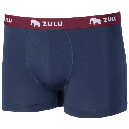 Herren-Boxershorts Zulu Bambus 210 blau/rot navy/wine red