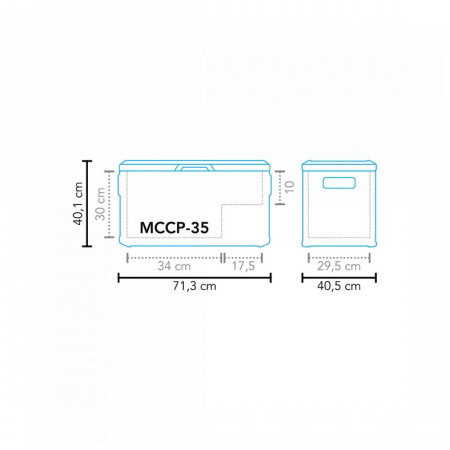 Kompressor-Kühlschrank Mestic Coolbox Compressor MCCP-35 AC/DC