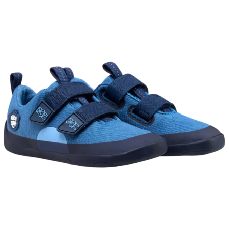 Kinderschuhe Affenzahn Sneaker Cotton Happy blau Bear