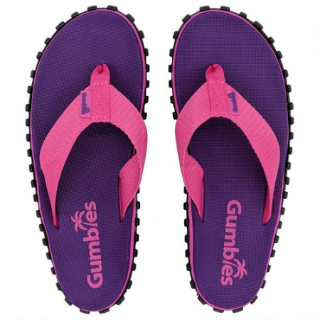Damen Flip-Flops Gumbies Duckbill Purple lila