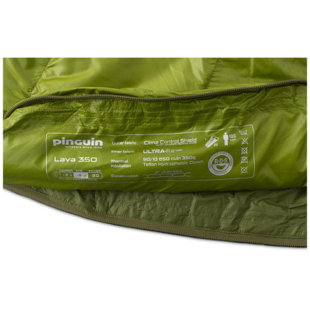 Daunenschlafsack Pinguin Lava 350 195 cm