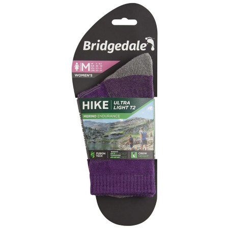 Damensocken Bridgedale Hike UL T2 MP Crew Women's