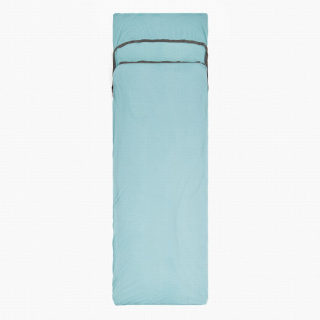Schlafsackeinlage Sea to Summit Comfort Blend Liner Rectangular w/ Pillow Sleeve hellblau Aqua Sea Blue