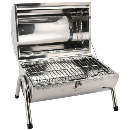 Holzkohlegrill Cattara Double 2x 38cm cestovní silber
