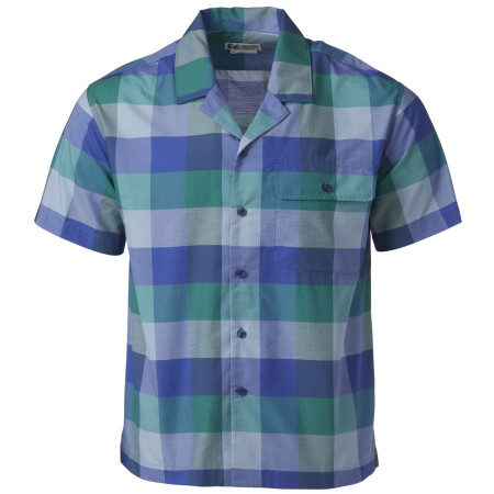 Herrenhemd Marmot Muir Camp Novelty SS blau/grün Trail Blue Charlie Plaid