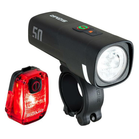 Lichtset Sigma Aura 50 + Hiro 10 schwarz black