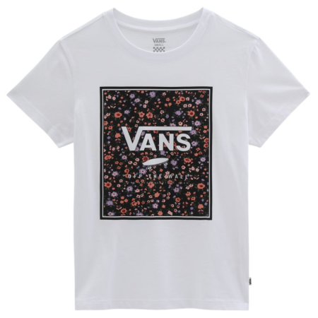 Damen-T-Shirt Vans Wm Boxed In Rose Crew weiß White