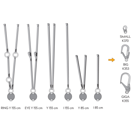 Falldämpfer Singing Rock Reactor 140 "Y" 155 cm