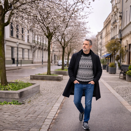 Herrenpullover Kama 4073