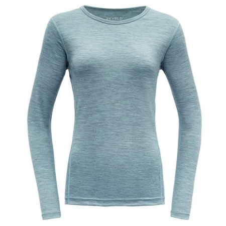 Damen-T-Shirt Devold Breeze Woman Shirt hellblau CAMEO MELANGE