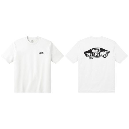 Herren-T-Shirt Vans Double Standard SS Tee weiß/schwarz White/Black