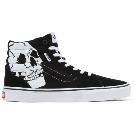 Herrenschuhe Vans MN Filmore Hi weiß/schwarz SUEDE SKULLS BLACK/WHITE