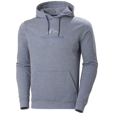 Herren-Sweatshirt Helly Hansen F2F Organic Cotton Hoodie blau Ocean Melange