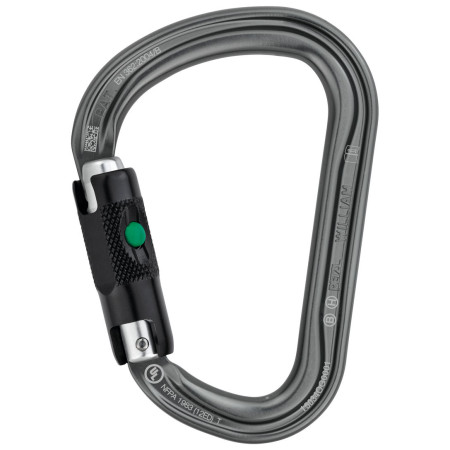 Karabiner Petzl William Ball lock grau