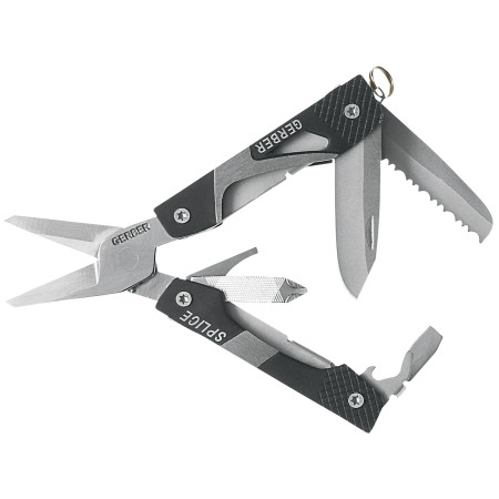 Multitool Gerber Splice Pocket Tool schwarz/silber