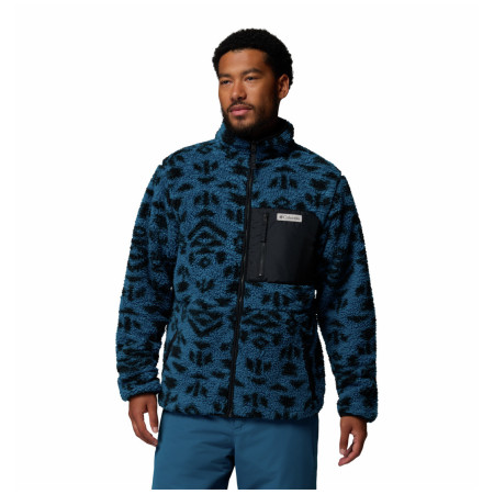 Herren-Sweatshirt Columbia Winter Pass™ Reversible Fleece blau Phoenix Blue Geostripe Tonal, Phoenix Bl