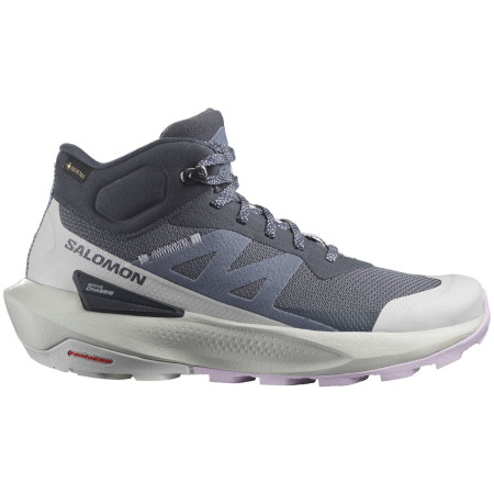 Damen Trekkingschuhe Salomon Elixir Activ Mid Gore-Tex blau India Ink / Glacier Gray / Orchid Petal