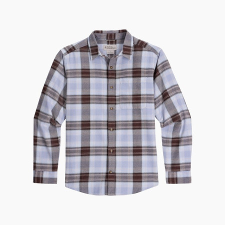 Herrenhemd Royal Robins Lieback Organic Cotton Flannel L/S blau/rot Shasta Blue Oak Pld