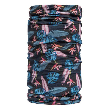 Multifunktionstuch Sensor Tube Merino Impress schwarz/blau Black/Floral