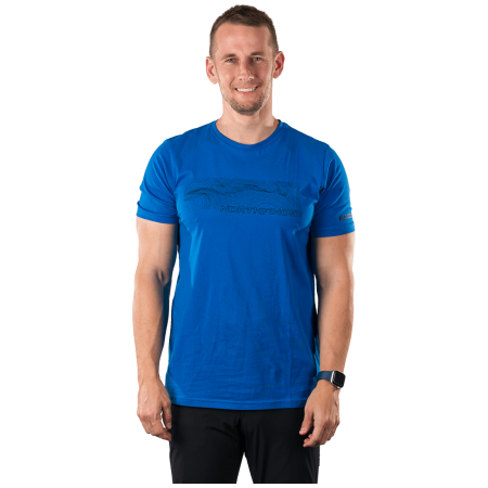 Herren-T-Shirt Northfinder Amad blau modrá