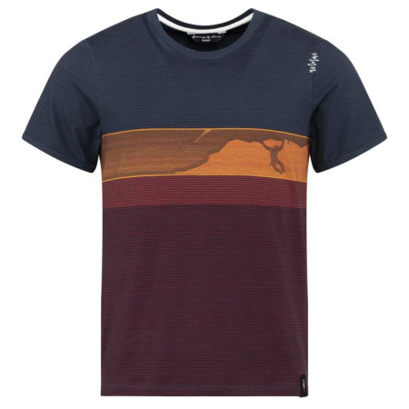 Herren-T-Shirt Chillaz Kamu Climbing blau/rot Multicolor Red