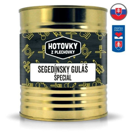 Nahrung Hauptspeise Hotovky z plechovky Szegediner Gulasch Spezial 800 g