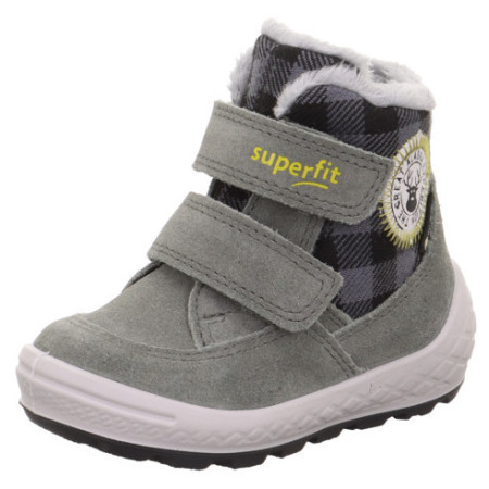 Kinder Winterschuhe Superfit Groovy 2.0 Grün/Grau grau Grün/Grau