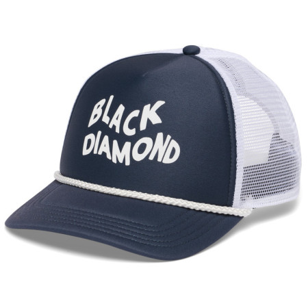 Baseballmütze Black Diamond Flat Bill Trucker Hat dunkelblau Charcoal-White Wavy Black Diamond (9262)