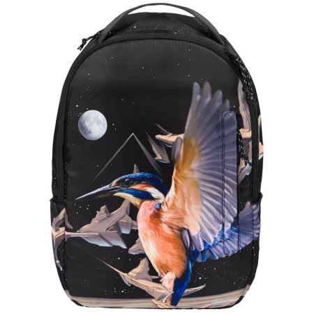 Urban-Rucksack Baagl eARTh Kingfisher by Caer8th schwarz black